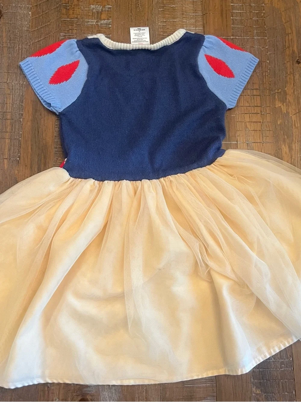 Disney Snow White Style Navy, Light Blue, Red & Yellow Tulle Dress - Picture 6 of 8